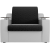 Кресло-кровать Mebelico Сенатор 100698 60 микровельвет черный/экокожа белый