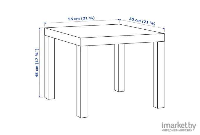 Журнальный столик IKEA Лакк [704.499.11]