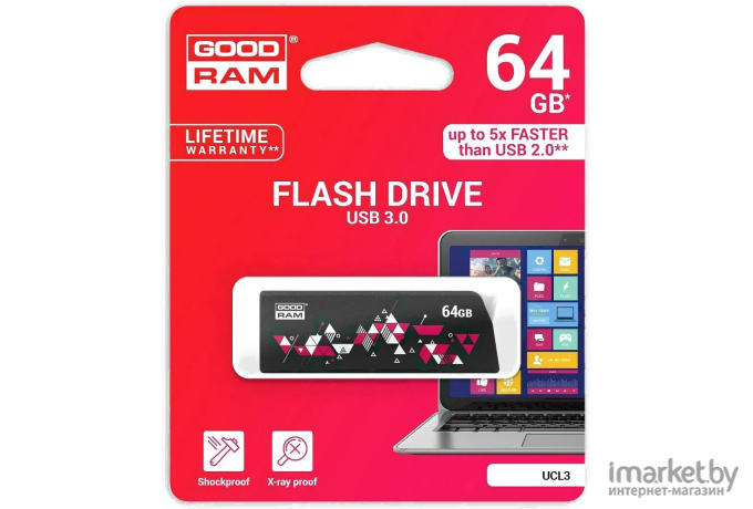 Usb flash GOODRAM 64GB UCL3 Black [UCL3-0640K0R11]