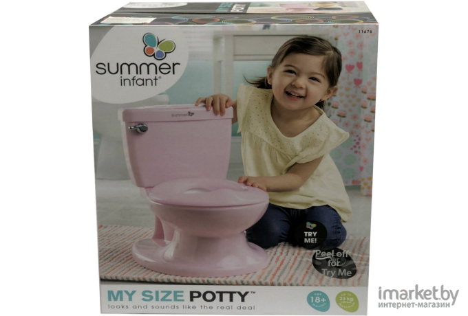 Детский горшок Summer Infant My Size Potty розовый