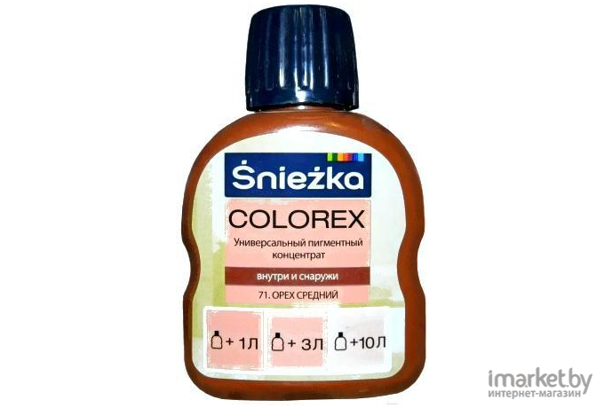Колеровочный пигмент Sniezka Colorex 71 100мл орех средний