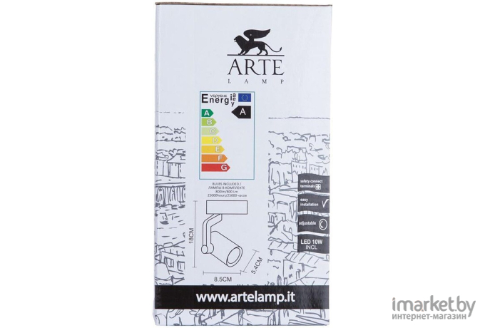 Трековый светильник Arte Lamp A2315PL-1WH
