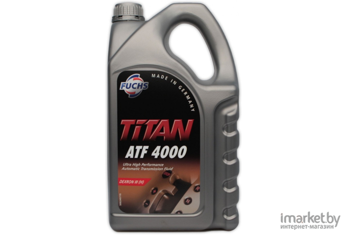 Трансмиссионное масло Fuchs Titan ATF 4000 Dexron III H 5л красный [601427084]