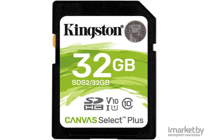 Карта памяти Kingston SDHC 32Gb Class10 Canvas Select 100R CL10 UHS-I [SDS2/32GB]
