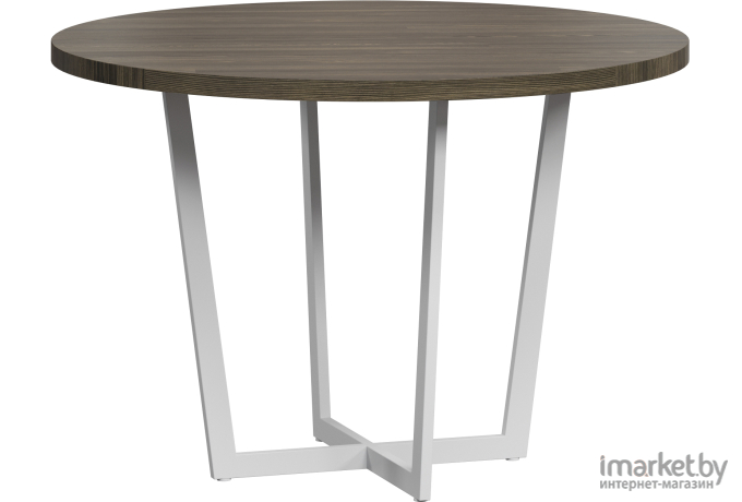 Обеденный стол Loftyhome Лондейл 4 серый с белым основанием [ld050406]