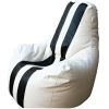 Кресло-мешок Flagman Спортинг С2.3-03 белый/черный