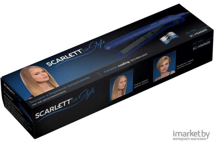 Выпрямитель Scarlett SC-HS60600 синий/черный