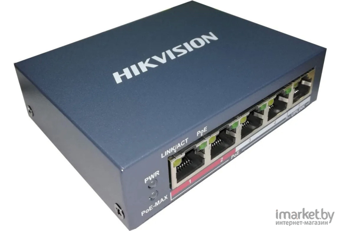 Коммутатор Hikvision DS-3E0105P-E(B)