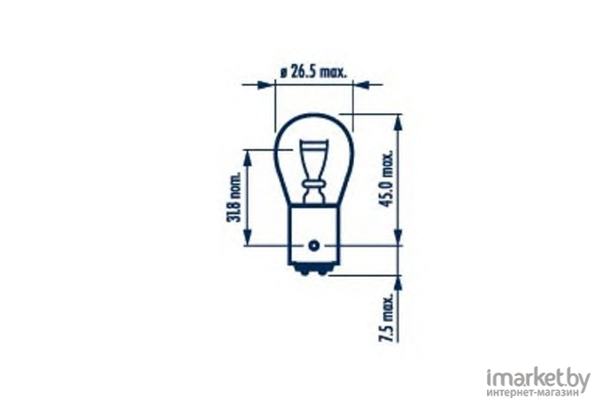 Лампа Narva Standard P21/4W