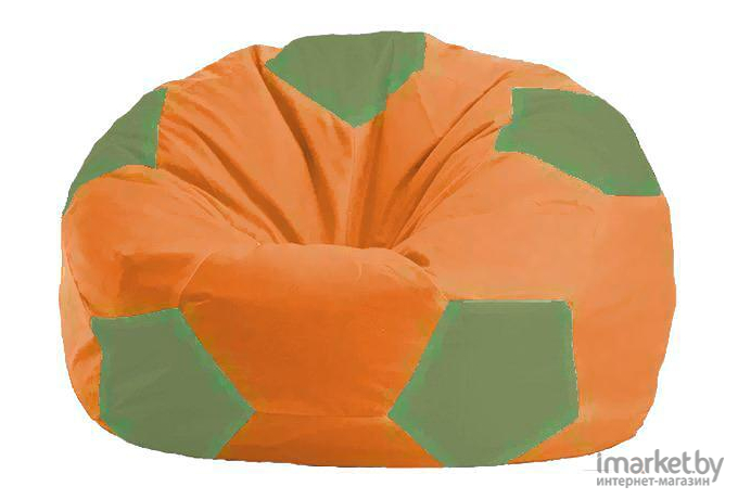 Кресло-мешок Flagman кресло Мяч Стандарт М1.1-216 оранжевый/оливковый