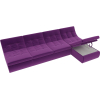 Модульный диван Лига Диванов Холидей микровельвет фиолетовый