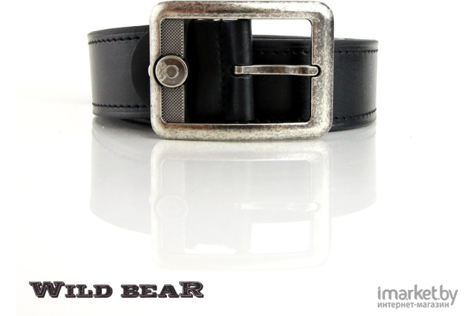 Ремень WILD BEAR RM-005m в кожаном чехле Black