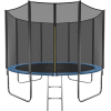 Батут складной GetActive Jump 10 ft-312 см с лестницей и внешней сеткой синий