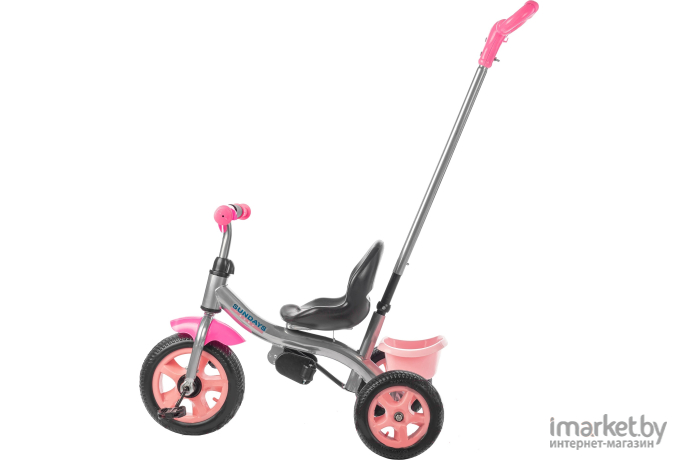 Велосипед детский с ручкой Sundays SJ-9701 розовый