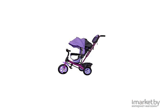 Велосипед детский с ручкой Galaxy Виват 1 фиолетовый