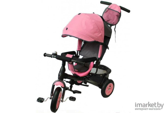 Велосипед детский с ручкой Galaxy Виват 1 розовый