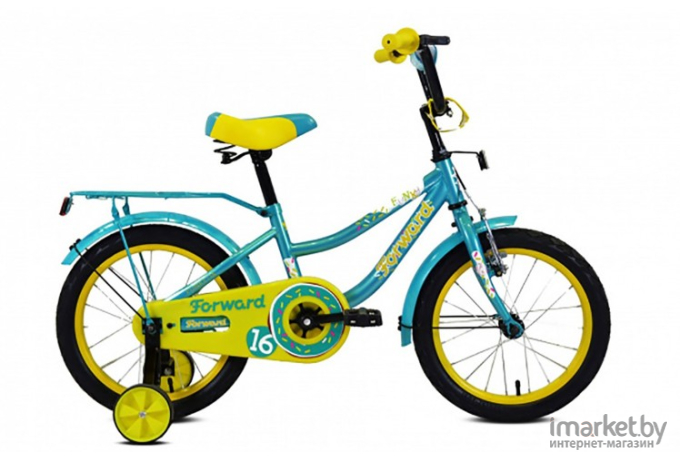 Велосипед детский Forward Funky 14 2020 коралловый/фиолетовый