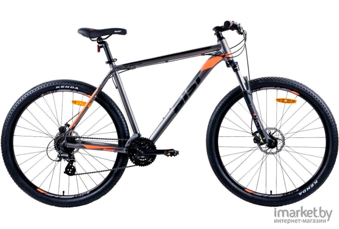 Велосипед AIST Slide 1.0 29 19.5 2020 серо-оранжевый