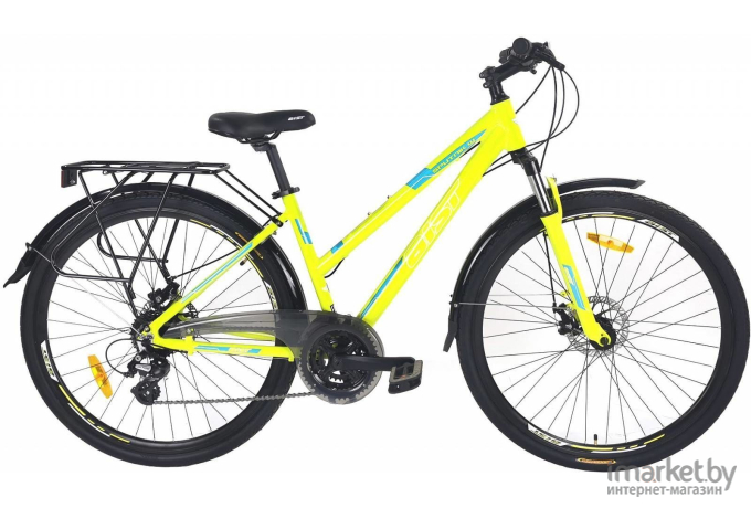 Велосипед AIST Sputnik W 1.1 17 2020 желтый