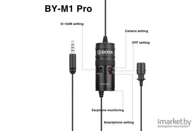 Микрофон BOYA BY-M1 Pro