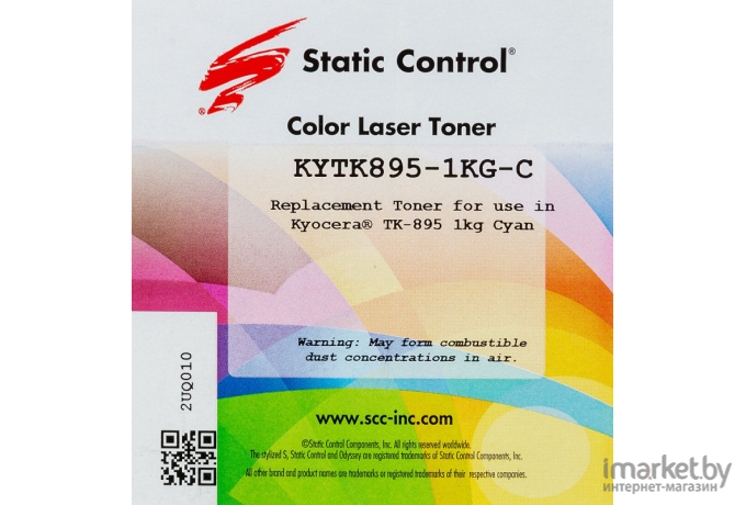 Картридж Static Control KYTK895-1KG-C