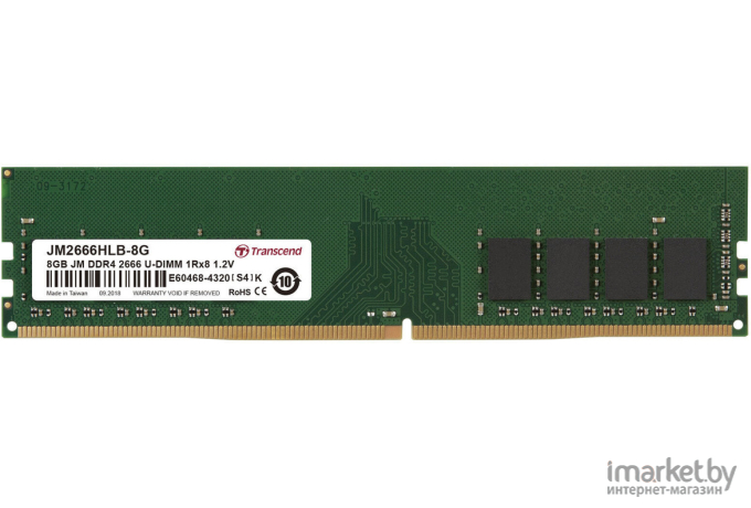 Оперативная память Transcend 16GB 2666MHz DDR4 Non-ECC CL19 [JM2666HLE-16G]