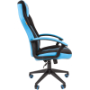 Офисное кресло CHAIRMAN game 26 черный/голубой