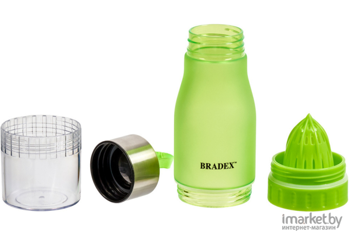 Бутылка для воды Bradex SF 0520 с соковыжималкой Light Green