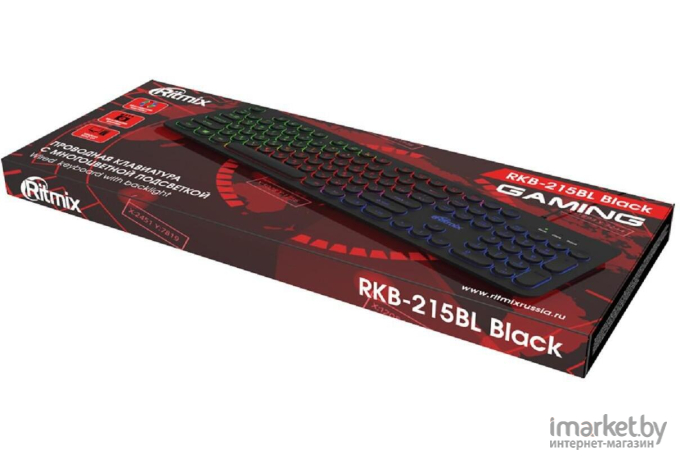 Клавиатура Ritmix RKB-215BL черный