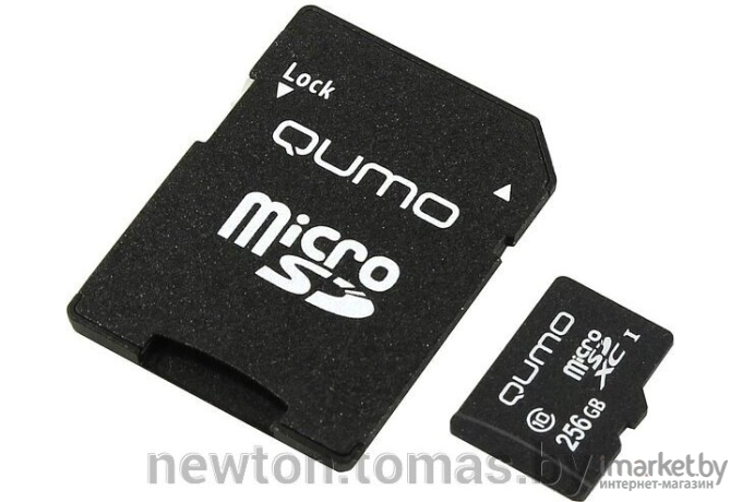 Карта памяти QUMO Micro SecureDigital 256Gb [QM256GMICSDXC10U3]
