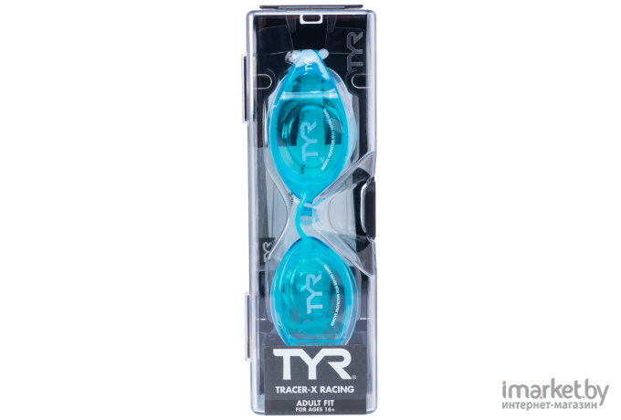 Очки для плавания Tyr Tracer-X Racing голубой [LGTRX/217]