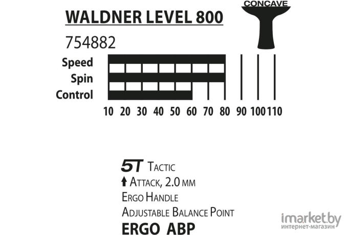 Ракетка для настольного тенниса Donic Waldner 800 [754882]