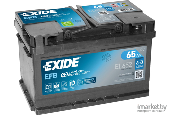 Аккумулятор Exide Start-Stop EFB EL652 65 А/ч