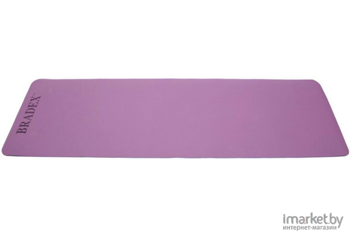 Коврик для йоги и фитнеса Bradex двухслойный фиолетовый [SF 0402]