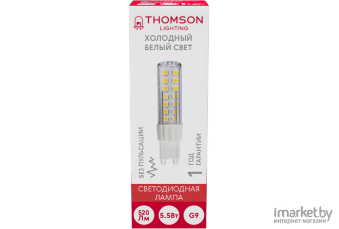 Светодиодная лампа Thomson G9 5.5W 520Lm 6500K [TH-B4248]
