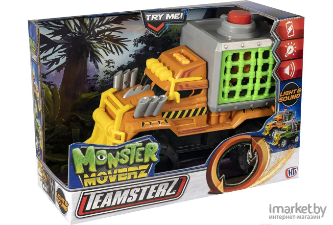 Машинка Teamsterz Монстр-трак с динозавром в клетке [1417115]
