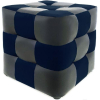 Пуф Brioli Рубик L20-L18 серый/синий