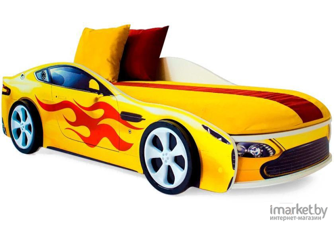 Детская кроватка Бельмарко Бондмобиль  556 желтый