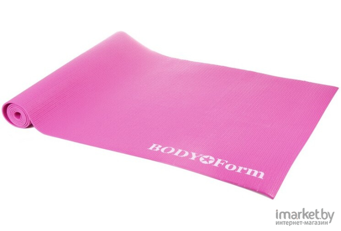 Коврик для йоги и фитнеса Body Form 173x61x0,3 см BF-YM03 Pink