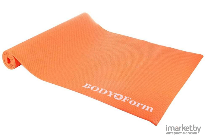 Коврик для йоги и фитнеса Body Form 173x61x0,4 см BF-YM01 Orange