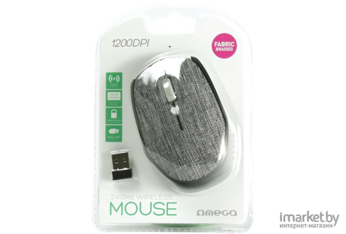 Мышь Omega OM-430 серый [OM0430WG]