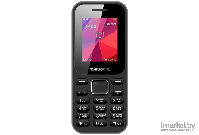 Мобильный телефон TeXet TM-122 черный [127009]