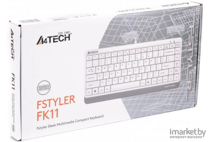 Клавиатура A4Tech Fstyler FK11 белый [1391318]