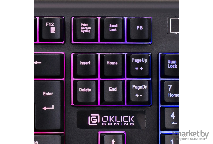 Клавиатура Oklick 717G черный/серый