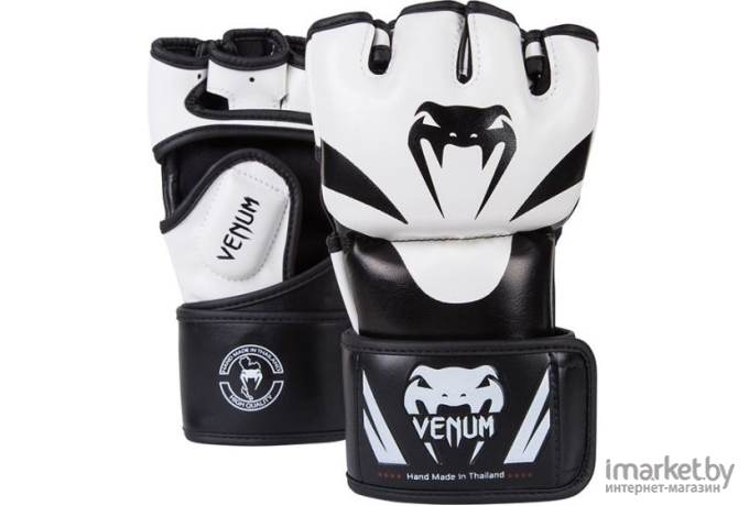 Перчатки для единоборств Venum Attack MMA Gloves M черный/белый [VE\EU-VENUM-0681\BW-0M-00]