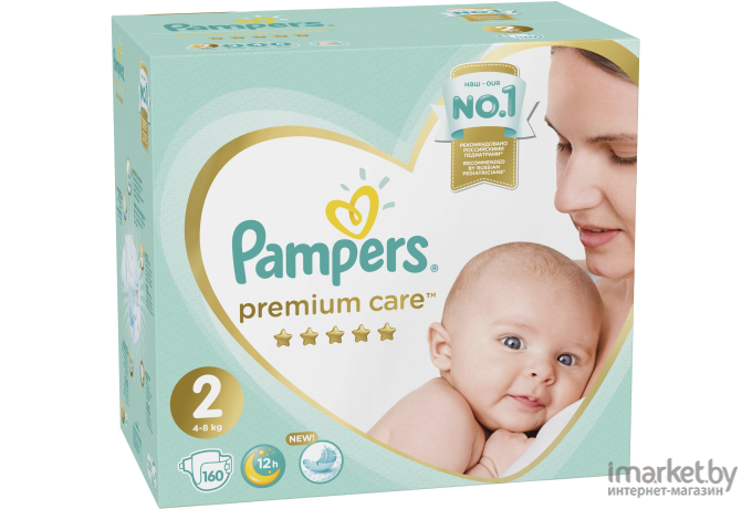 Детские подгузники Pampers Premium Care 2 Mini 160шт
