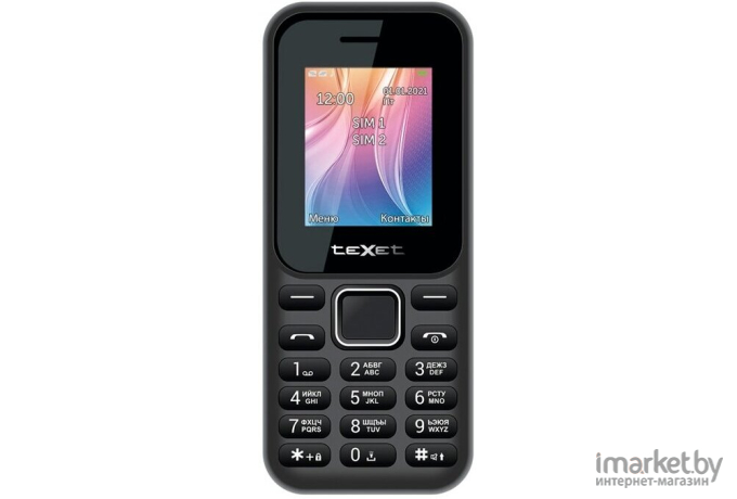 Мобильный телефон TeXet TM-123 черный [126998]