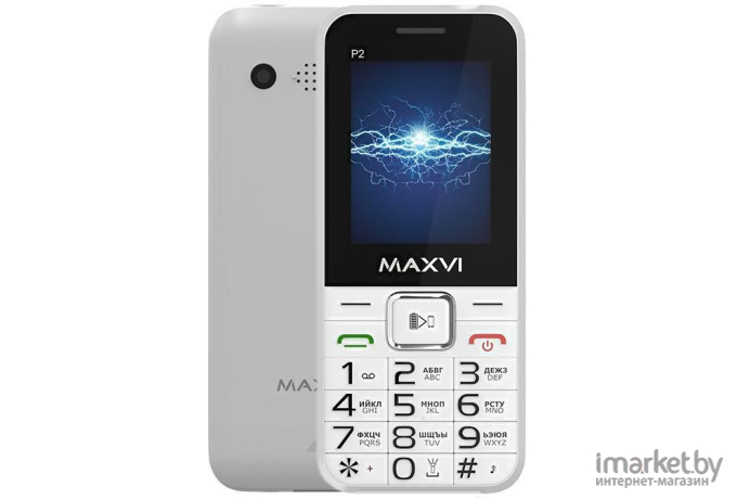 Мобильный телефон Maxvi P2 White