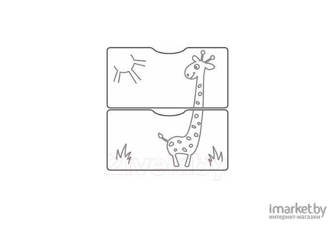 Детская кроватка СКВ-Компани Жираф венге/бежевый [550048-9]