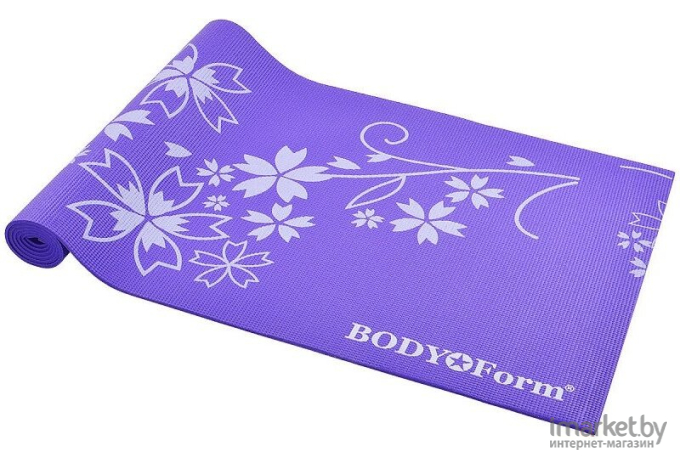 Коврик для йоги и фитнеса Body Form BF-YM02 173x61x0,8 мм Violet